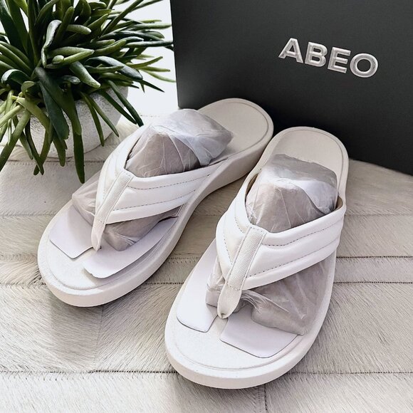New ABEO Paseo Thong Sandal Metatarsal in White - Picture 5 of 9